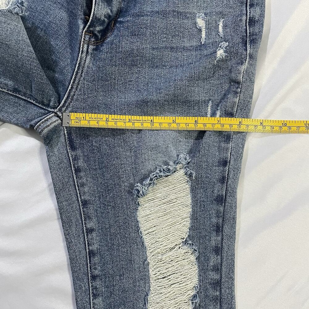 NWT Judy Blue High Rise Heavy Destroy Flare Jeans JB88457 Medium Wash Size 3/26 - Picture 12 of 14